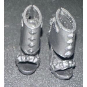 Modern Barbie Black Open Toe Cut Out Ankle Boots Heels Shoes Mattel